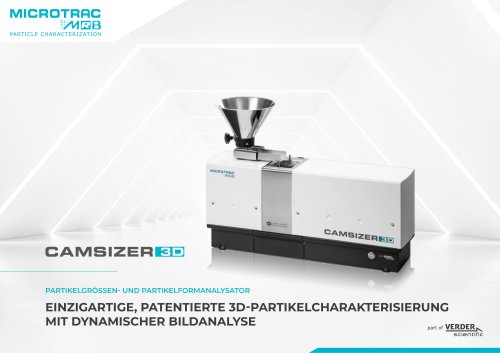 Partikelgrößen- und Partikelformanalysator CAMSIZER 3D