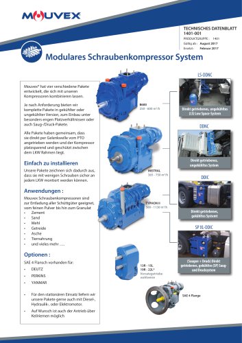 Modulares Schraubenkompressor