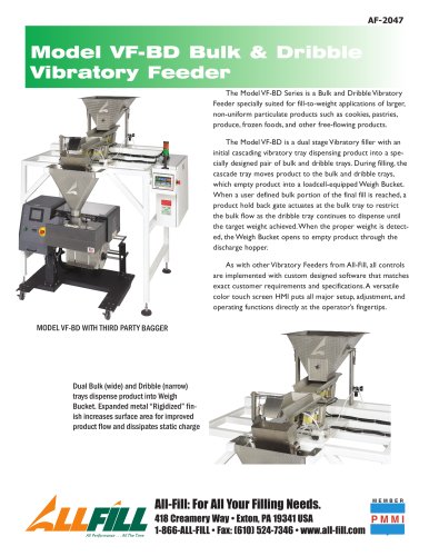 Vibratory Fillers Model VF100-BD