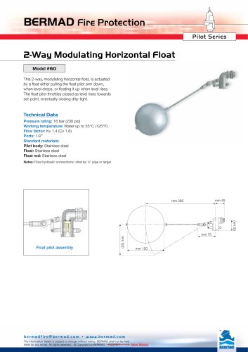 2-Way Modulating Horizontal Float Model #60