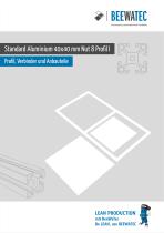 Vierkant-Aluminiumsystem 40x40 (Nut 8)