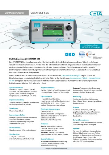 Dichtheitspr&uuml;fger&auml;t CETATEST 525