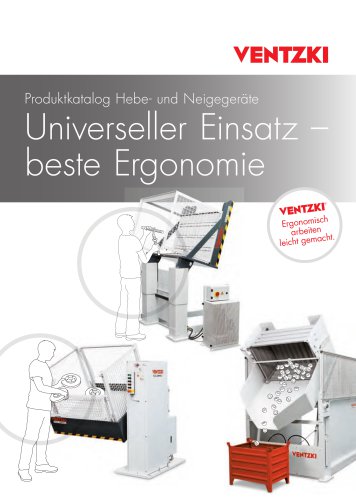 Produktkatalog Hebe- und Neigeger&auml;te Universeller Einsatz &ndash; beste Ergonomie