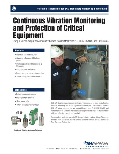 4-20 mA Vibration Monitoring Equipment