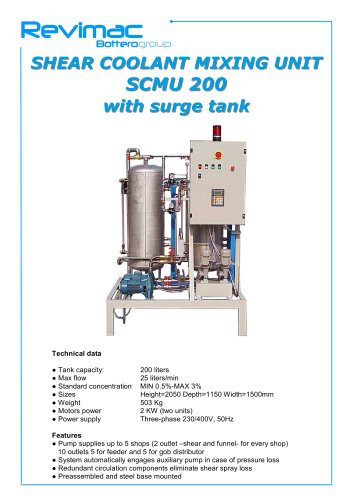 Shear coolant mixing units