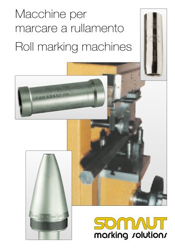 Roll marking machine