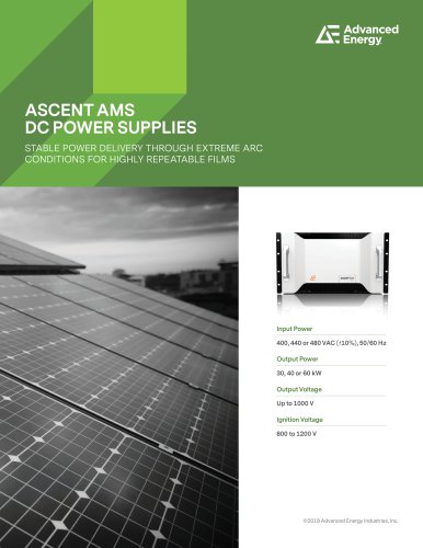 ASCENT AMS DC POWER SUPPLIES