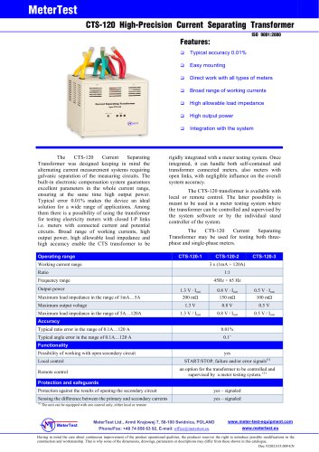 Current transformer CTS-120