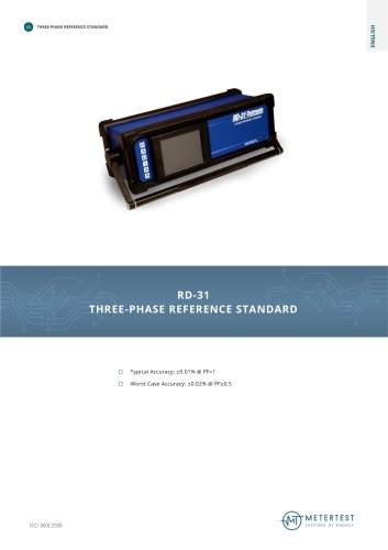 RD-31 THREE-PHASE REFERENCE STANDARD