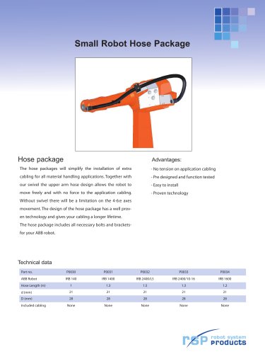 Hose Packages for ABB Robots, Small