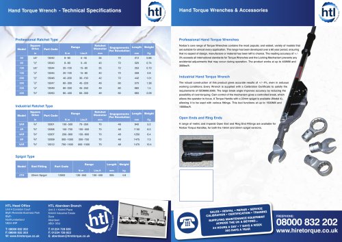 Norbar Hand Torque Wrenches