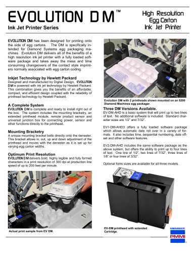 EVOLUTION  DM™ Ink Jet Printer Series