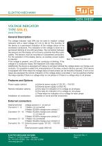VOLTAGE INDICATOR TYPE SPA-EL panel-mounted