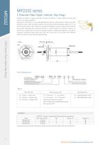 Fiber optic slip ring MFO102 series