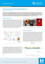 Ultimate lasers for white light holography Application note