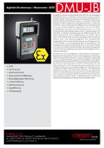 CRESSTO - DMU-JB - series - digitaler Druckmesser / Manometer - ATEX