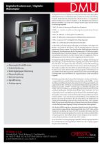 CRESSTO - DMU serie - datenblatt - Digitaler Druckmesser / Digitaler Manometer