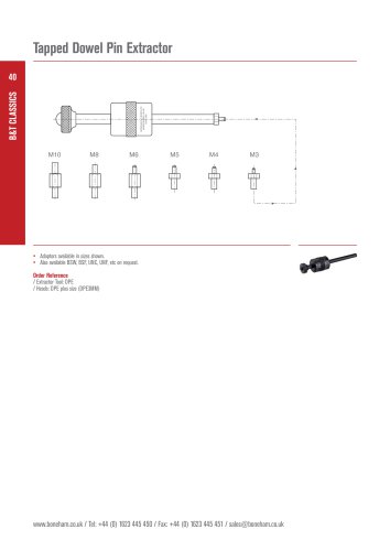 Dowel Pin Extractor Tool