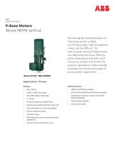 P-Base Motors Above NEMA vertical