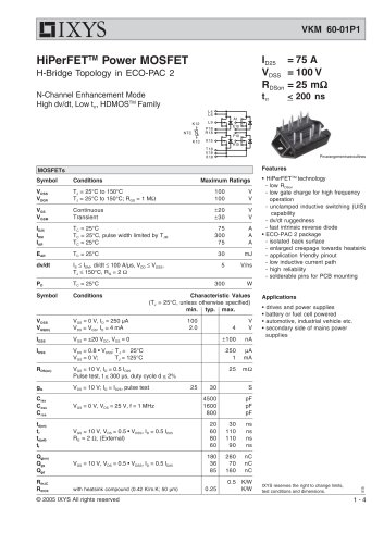 HiPerFETTM Power MOSFET