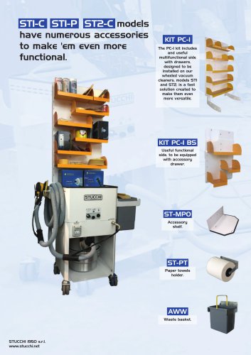 ST1-C ST1-P ST2-C models have numerous accessories to make ‘em even more functional.