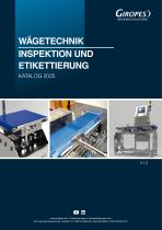 Wägetechnik, inspektion und etikettierung