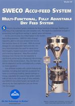 Sweco Accu-Feed System - Multi-Functional, Fully Adjustable Dry Feed System