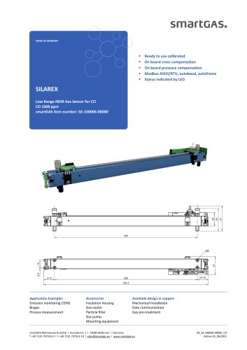 Low Range NDIR Gas Sensor for CO CO 1000 ppm