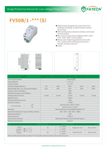 FATECH AC SPD catalogue for power supply system