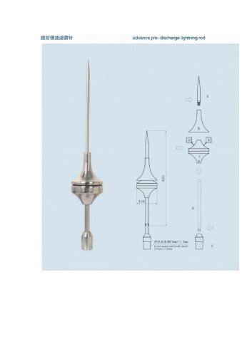 FATECH Lightning rod FLR-03 series for building and tower application