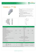 FATECH surge arrester FV20C/1-150 S for low voltage power system