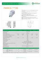 FATECH surge arrester FV20C/2-320S for 40ka AC system protection