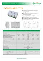 FATECH surge arrester FV50C/3+NPE-275 for 3 phase AC power supply