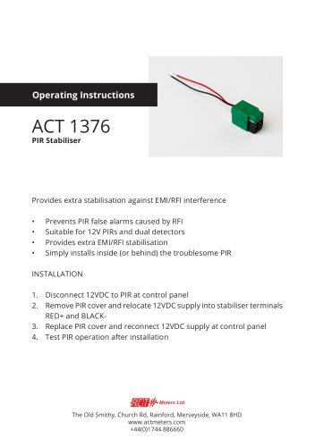 1376 PIR Stabiliser