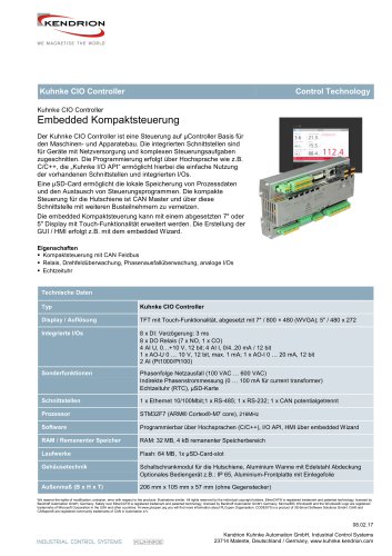 Kuhnke CIO Controller