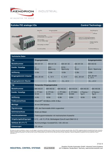 Kuhnke FIO AO4 12Bit