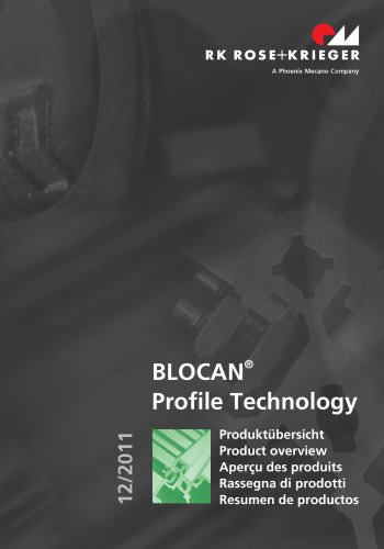 Aluprofile / Profilsystem BLOCAN; Produktübersicht