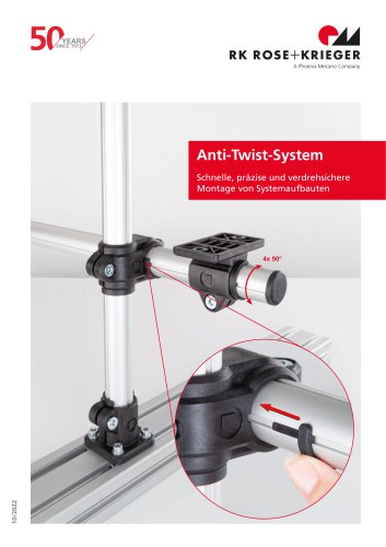 Anti-Twist-System - Verdrehsicherung für Rohrverbinder aus Kunststoff