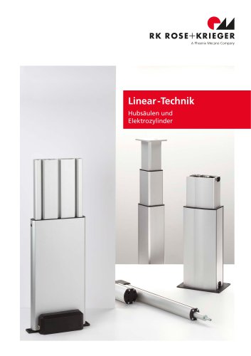 Linear-Technik Hubsäulen und  Elektrozylinder
