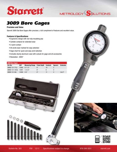 3089 DIAL BORE GAGES