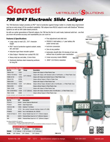 798 ELECTRONIC SLIDE CALIPERS