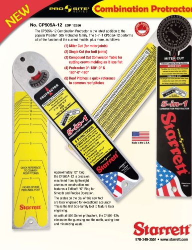 CP505A-12 COMBINATION PROTRACTOR