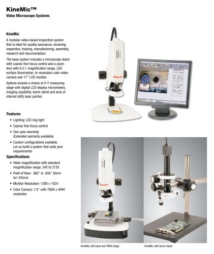 KineMic™ Video Microscope Systems