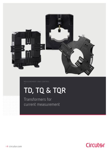 Current measuring transformers range