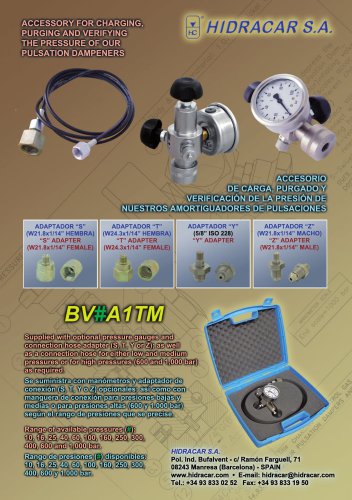 Charging and control filling kit accessories