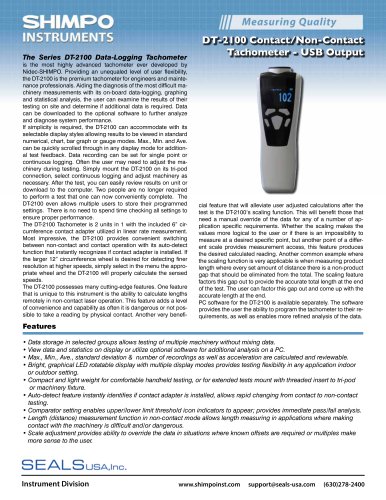 DT-2100 Datalogging Tachometer