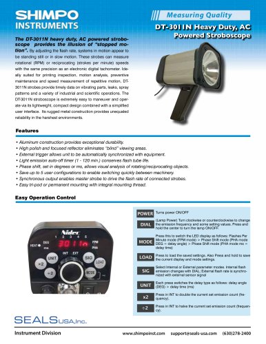 DT-3011N Heavy-Duty, AC Powered Xenon Stroboscope