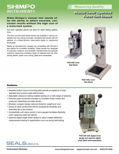 FGS-50S Manual Force Test Stand