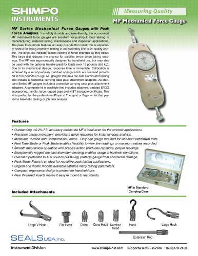 MF Precision Mechanical Force Gauge