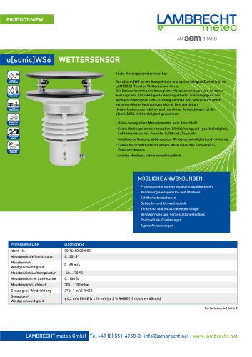 WS 6 WETTERSENSOR